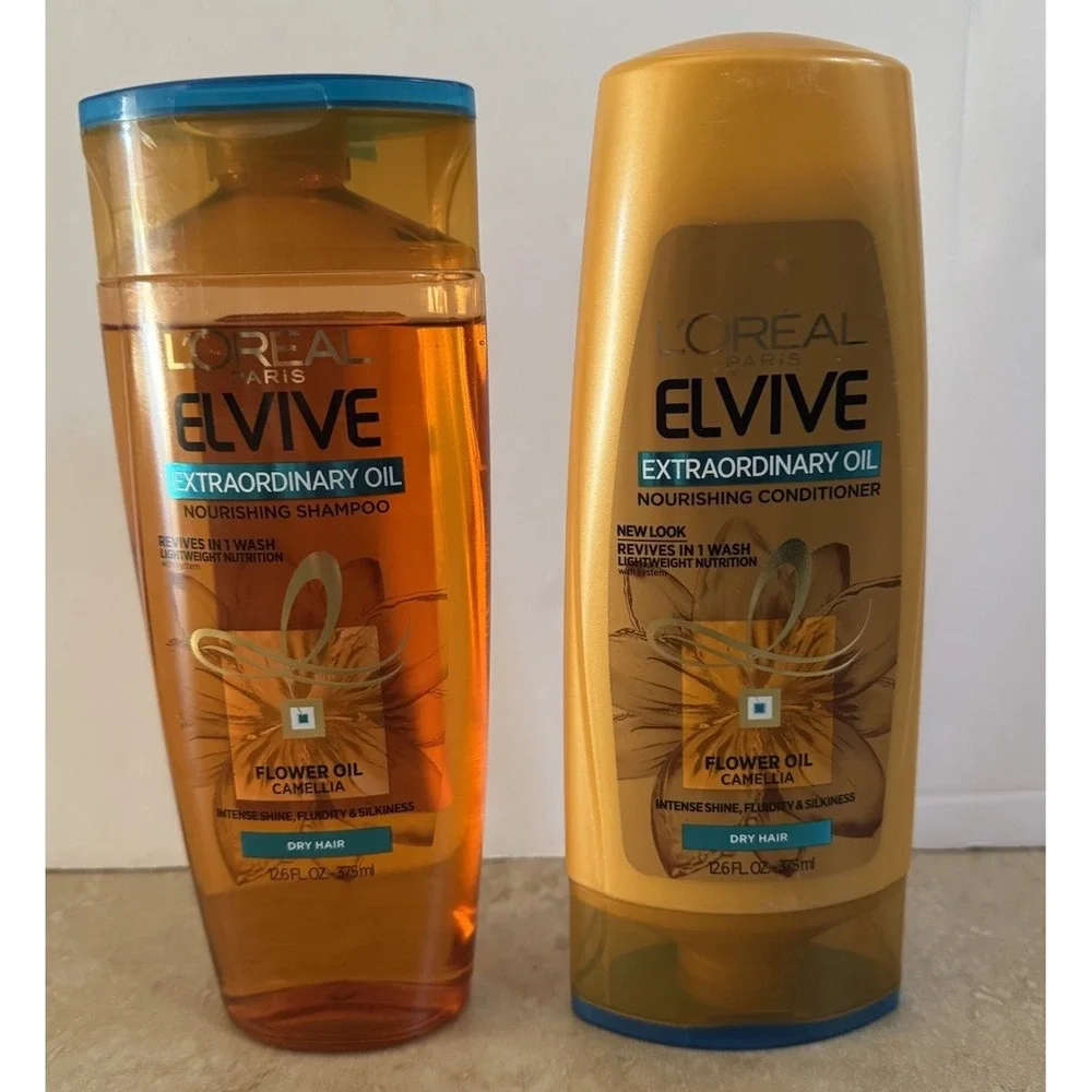 L'Oreal Elvive Extraordinary Oil Nourishing Shampoo & Conditioner Dry‎ Hair NEW